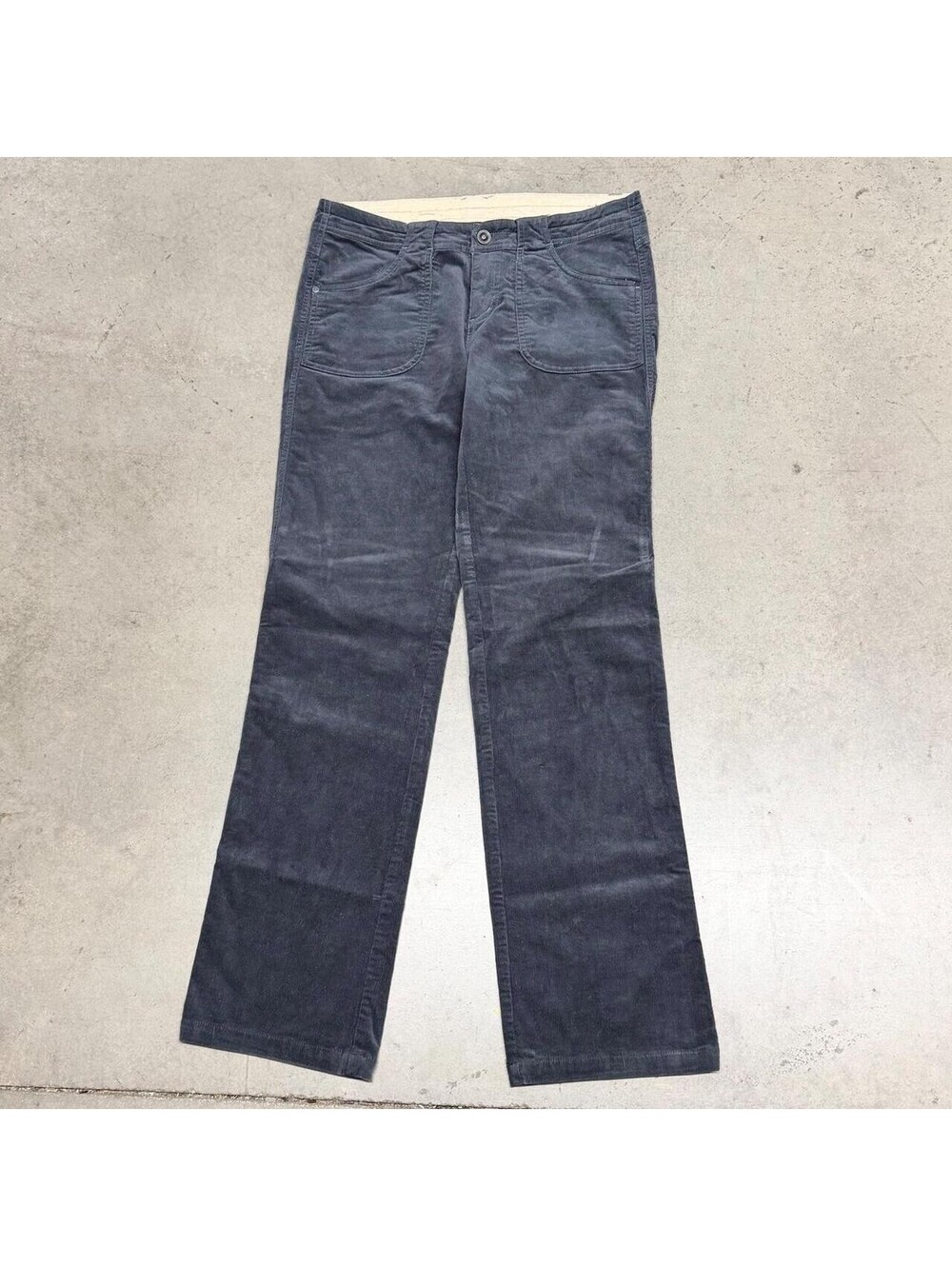 Kuhl Corduroy Pants Women's Size 10 Gray Drawstring Hiking Gorpcore Outdoors